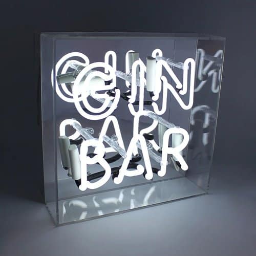 Neon Gin Bar LED skilt