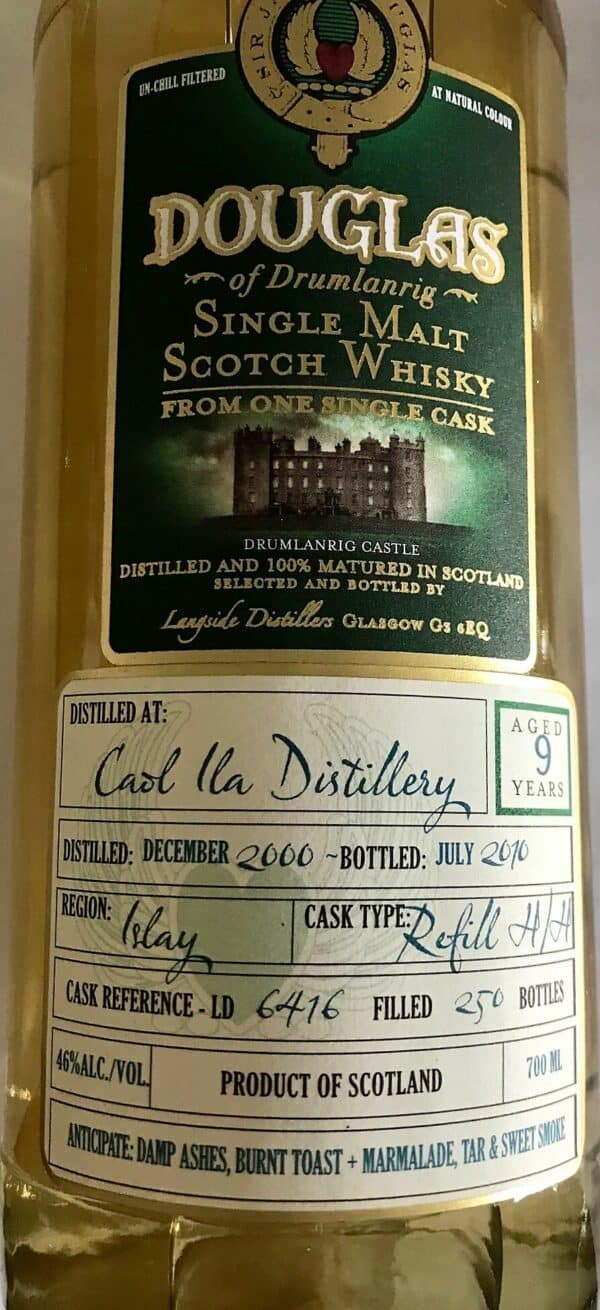 Douglas Single Malt Scotch Whisky, Caol Ila Distillery, Islay