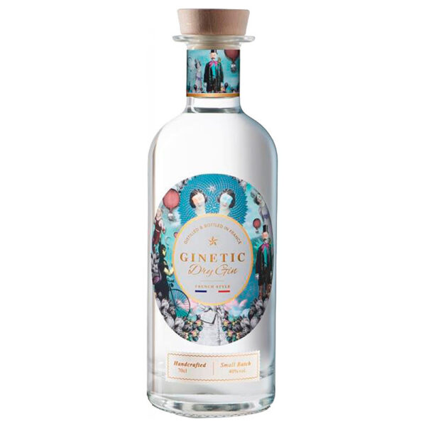 Ginetic Dry Gin - 40% - 70cl - Fransk Gin