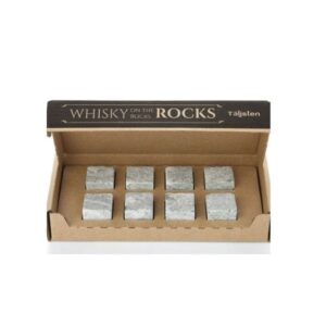 Whisky On Rocks Skæresten 8-p, Kartong 16x7,5cm