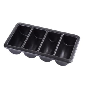 Bestikkasse Sort 4 Rum 1/1 Gn