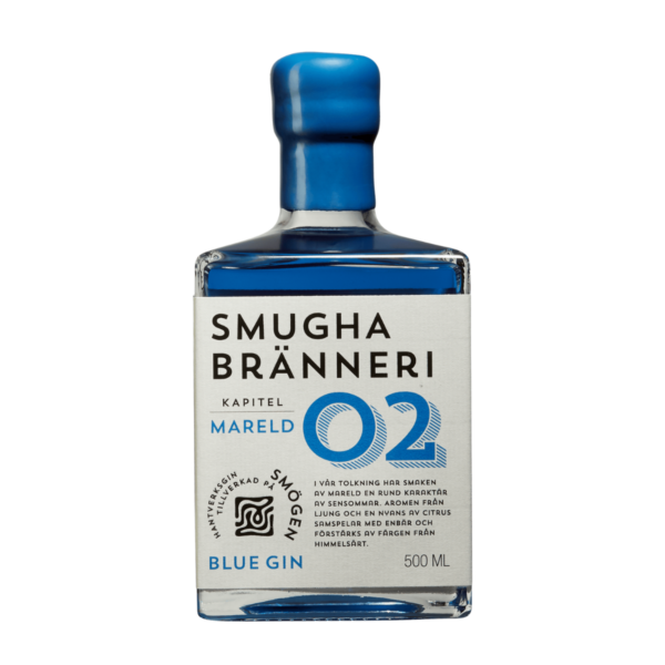 Smugha Brænderi Mareld Blue Gin - 41% - 50cl - Svensk Gin