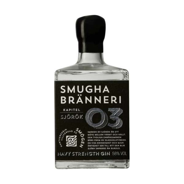 Smugha Brænderi Sjörök Navy Strength Gin - 58% - 50cl - Svensk Gin